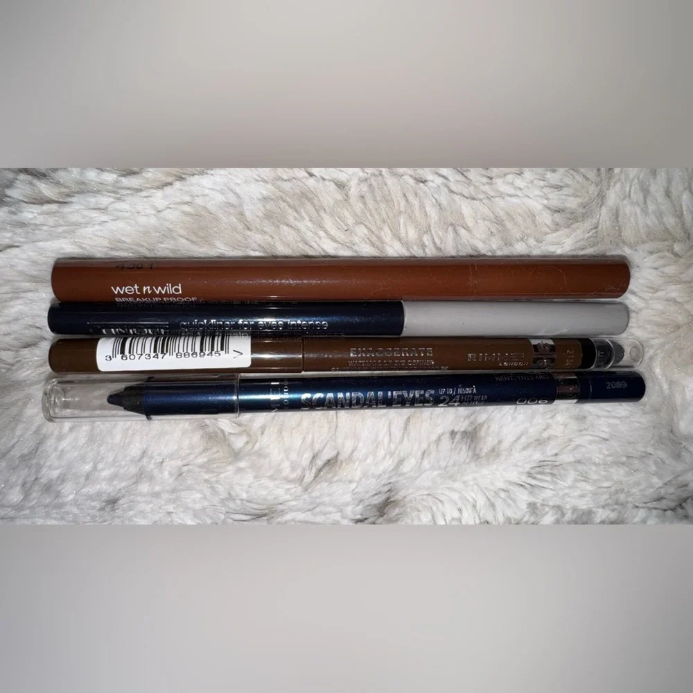 Eyeliner Bundle ~ Rimmel, Clinique, Wet n Wild ~ Black, Brown, & Blue